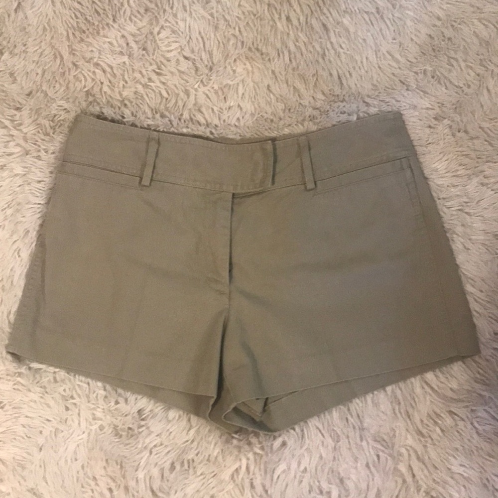 J. Crew Cotton Chino Khaki Shorts Sz 8